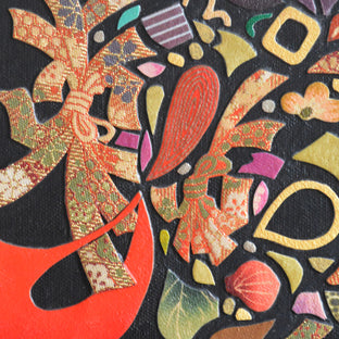 Original art for sale at UGallery.com | Kimono Soul - Grandma Was in My Dream Last Night by Tomo Mori | $725 | mixed media artwork | 12' h x 9' w | photo 4