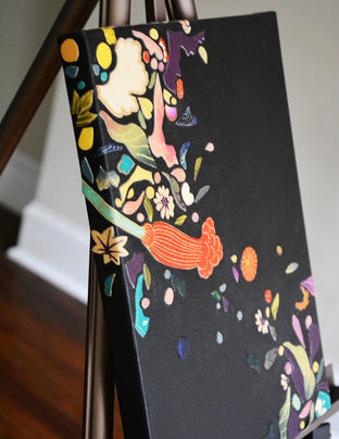 Original art for sale at UGallery.com | Kimono Soul #16 by Tomo Mori | $725 | mixed media artwork | 12' h x 9' w | photo 2