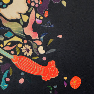 Original art for sale at UGallery.com | Kimono Soul #16 by Tomo Mori | $725 | mixed media artwork | 12' h x 9' w | photo 4