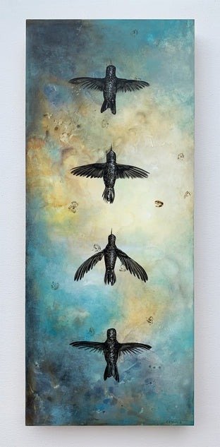 Original art for sale at UGallery.com | Totem by Candice Eisenfeld | $3,500 | acrylic painting | 48' h x 20' w | photo 3