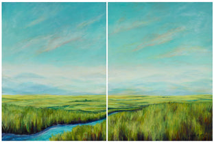 Original art for sale at UGallery.com | Toward Yosemite by Carole Moore | $1,000 | acrylic painting | 16' h x 24' w | photo 1