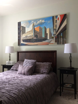 Tower, Rialto, Orpheum, Moon by Jesse Aldana |  Context View of Artwork 