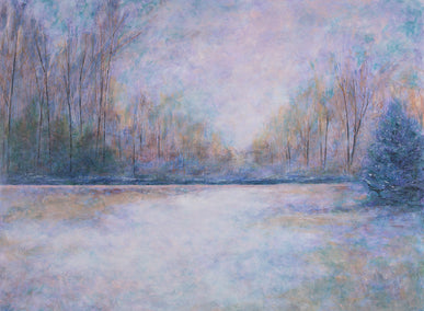 oil painting by Valerie Berkely titled Trees In Winter