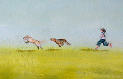 Original art for sale at UGallery.com | Trio by Sally Adams | $2,450 | acrylic painting | 36' h x 60' w | thumbnail 4