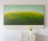 Original art for sale at UGallery.com | Trio by Sally Adams | $2,450 | acrylic painting | 36' h x 60' w | thumbnail 3