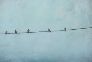 Turquoise Sky by Sally Adams |   Closeup View of Artwork 