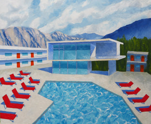 Original art for sale at UGallery.com | Twelve Chaise by Mitchell Freifeld | $700 | oil painting | 25' h x 30' w | photo 1