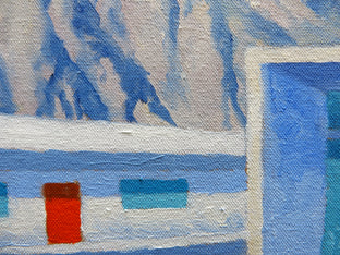 Original art for sale at UGallery.com | Twelve Chaise by Mitchell Freifeld | $700 | oil painting | 25' h x 30' w | photo 4