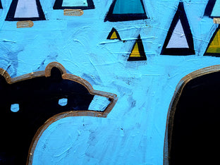 Bears and Trees by Jessica JH Roller |   Closeup View of Artwork 