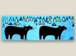 Original art for sale at UGallery.com | Bears and Trees by Jessica JH Roller | $500 | acrylic painting | 12' h x 36' w | thumbnail 3