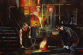 Original art for sale at UGallery.com | Two Man Pour by Onelio Marrero | $675 | oil painting | 14' h x 14' w | thumbnail 4
