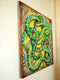 Original art for sale at UGallery.com | Green Snakes by Kira Yustak | $825 | acrylic painting | 24' h x 24' w | thumbnail 2