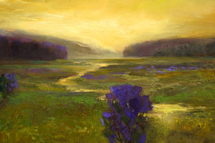 Original art for sale at UGallery.com | The Glowing Hour by Sheila Finch | $675 | oil painting | 8' h x 10' w | photo 4