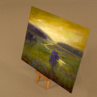 Original art for sale at UGallery.com | The Glowing Hour by Sheila Finch | $675 | oil painting | 8' h x 10' w | photo 3