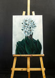 Original art for sale at UGallery.com | Magnolia by Agnieszka Potrzebnicka | $1,100 | oil painting | 26' h x 20' w | thumbnail 3