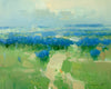 Original art for sale at UGallery.com | Field of Blue Flowers by Vahe Yeremyan | $550 | oil painting | 16' h x 20' w | thumbnail 1