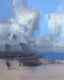 Original art for sale at UGallery.com | Cloudy Beach by Vahe Yeremyan | $700 | oil painting | 20' h x 16' w | thumbnail 1