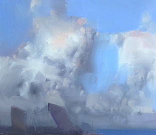 Original art for sale at UGallery.com | Cloudy Beach by Vahe Yeremyan | $700 | oil painting | 20' h x 16' w | photo 3