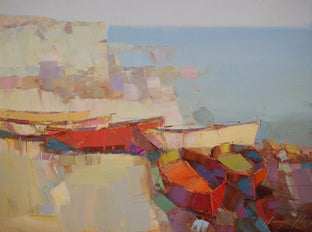 Rowboats on the Shore by Vahe Yeremyan |  Artwork Main Image 
