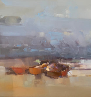 Boats after Fishing by Vahe Yeremyan |   Closeup View of Artwork 