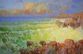 Original art for sale at UGallery.com | Emerald Ocean by Vahe Yeremyan | $1,400 | oil painting | 24' h x 36' w | thumbnail 1