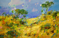 Original art for sale at UGallery.com | Jeweled Hill by Vahe Yeremyan | $1,200 | oil painting | 24' h x 36' w | thumbnail 1