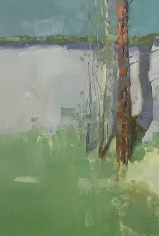 Original art for sale at UGallery.com | Viridian Trees by Vahe Yeremyan | $1,500 | oil painting | 27.5' h x 36' w | photo 2