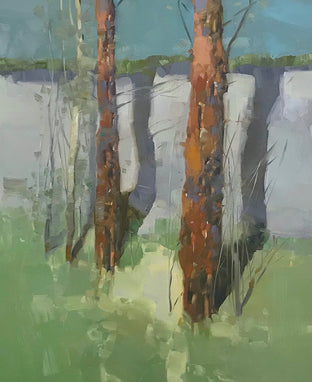 Original art for sale at UGallery.com | Viridian Trees by Vahe Yeremyan | $1,500 | oil painting | 27.5' h x 36' w | photo 4