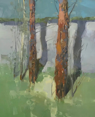 Viridian Trees by Vahe Yeremyan |   Closeup View of Artwork 