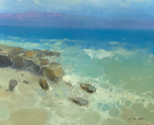 Original art for sale at UGallery.com | Pacific Coast by Vahe Yeremyan | $1,100 | oil painting | 30' h x 28' w | photo 2