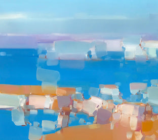 Original art for sale at UGallery.com | White Cliffs by Vahe Yeremyan | $3,000 | oil painting | 28' h x 56' w | photo 2