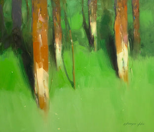 Forest Side by Vahe Yeremyan |  Side View of Artwork 