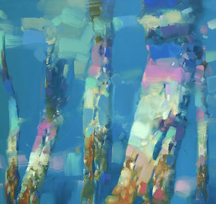 Original art for sale at UGallery.com | Trees in Cobalt by Vahe Yeremyan | $2,600 | oil painting | 45' h x 30' w | photo 1