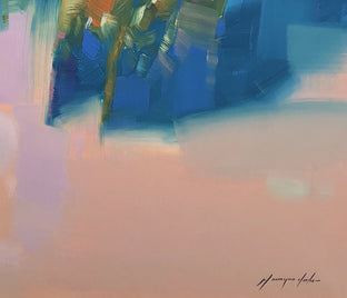Original art for sale at UGallery.com | Trees in Cobalt by Vahe Yeremyan | $2,600 | oil painting | 45' h x 30' w | photo 2