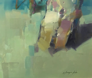 Moon Trees by Vahe Yeremyan |   Closeup View of Artwork 