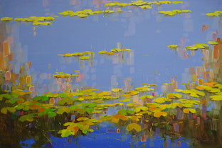 Original art for sale at UGallery.com | Sky Reflection by Vahe Yeremyan | $1,575 | oil painting | 30' h x 45' w | photo 1