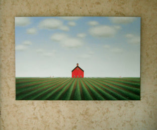 In the Summer Field by Sharon France |   Closeup View of Artwork 