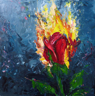 Burning Rose - Commission by Judy Mackey |  Artwork Main Image 