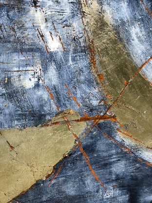 Original art for sale at UGallery.com | Under The Breast: Silver by Maya Malioutina | $3,500 | mixed media artwork | 30' h x 48' w | photo 4