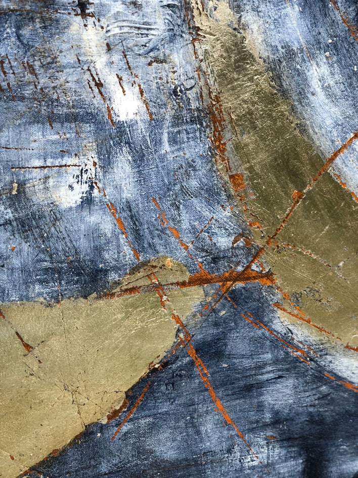 Under The Breast: Silver by Maya Malioutina |  Closeup View of Artwork 