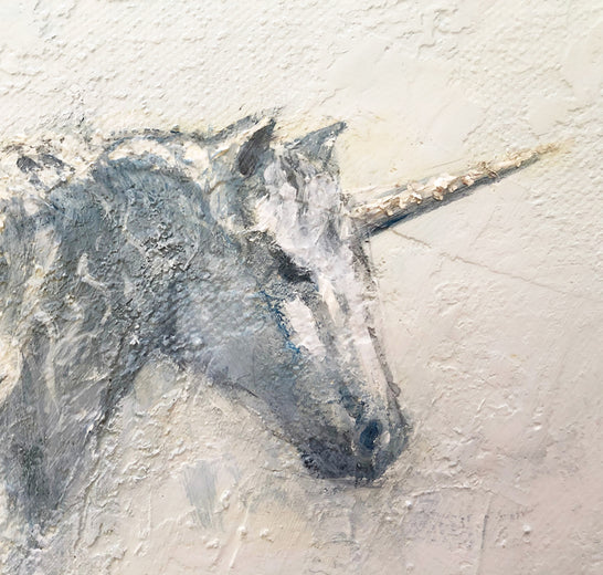 Unicorn by Sally Adams |   Closeup View of Artwork 