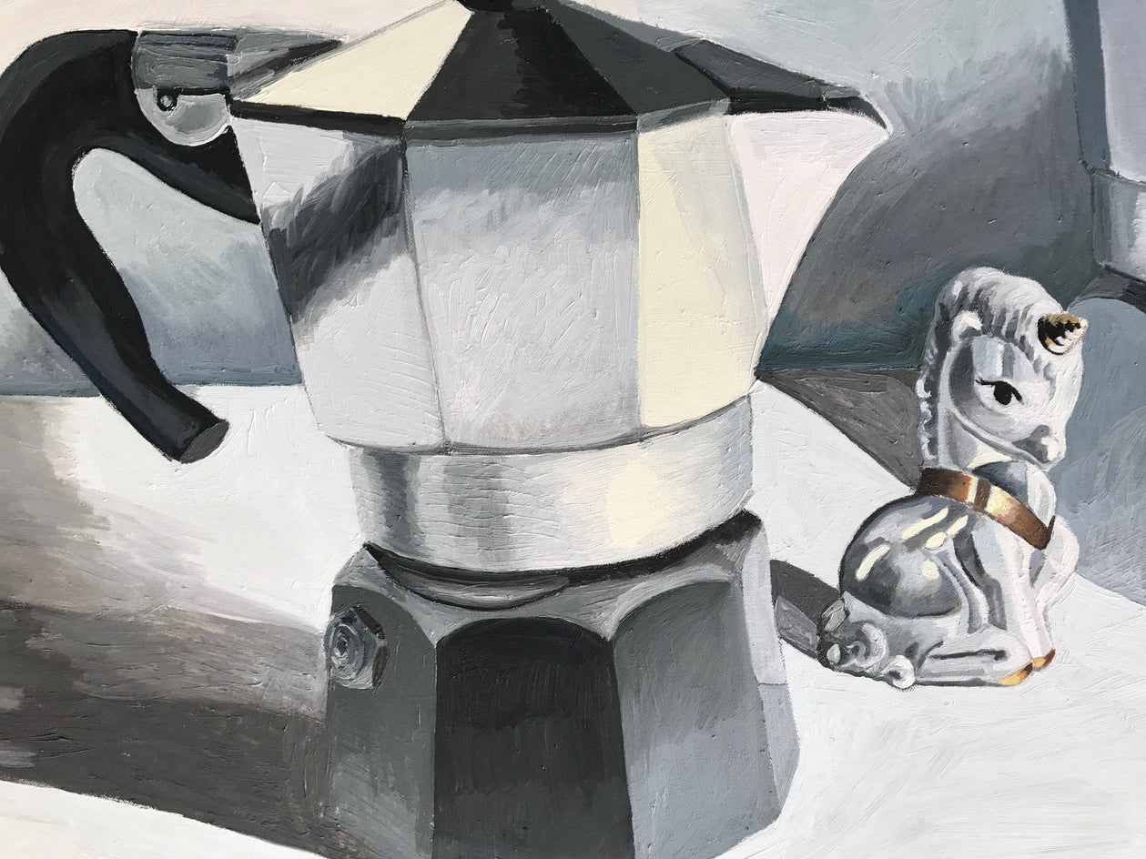 Unicorn Coffee by Rachel Srinivasan |  Closeup View of Artwork 