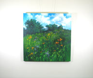 Original art for sale at UGallery.com | Upland Meadow in Bloom by Suzanne Massion | $750 | oil painting | 24' h x 24' w | thumbnail 3