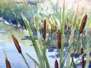 Original art for sale at UGallery.com | Upstream by Catherine McCargar | $775 | watercolor painting | 14' h x 20' w | photo 2