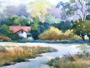 Original art for sale at UGallery.com | Upstream by Catherine McCargar | $775 | watercolor painting | 14' h x 20' w | photo 4