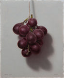 Original art for sale at UGallery.com | Grapes by Daniel Caro | $450 | oil painting | 7.08' h x 8.66' w | thumbnail 1