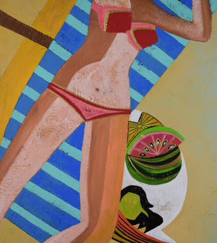 Original art for sale at UGallery.com | Vacation by Diana Rosa | $950 | acrylic painting | 24' h x 18' w | photo 4