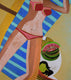 Original art for sale at UGallery.com | Vacation by Diana Rosa | $950 | acrylic painting | 24' h x 18' w | thumbnail 4