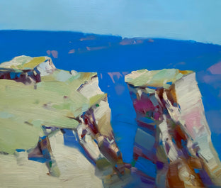 Original art for sale at UGallery.com | Canyon Rock by Vahe Yeremyan | $1,250 | oil painting | 21' h x 24' w | photo 1