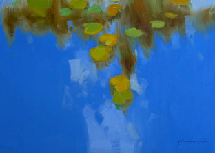 Original art for sale at UGallery.com | Pond of Lilies by Vahe Yeremyan | $2,700 | oil painting | 30' h x 45' w | photo 3